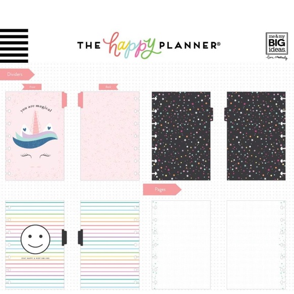 The Happy Planner Striped Notebook with Pink Discs - Picture 3 of 4